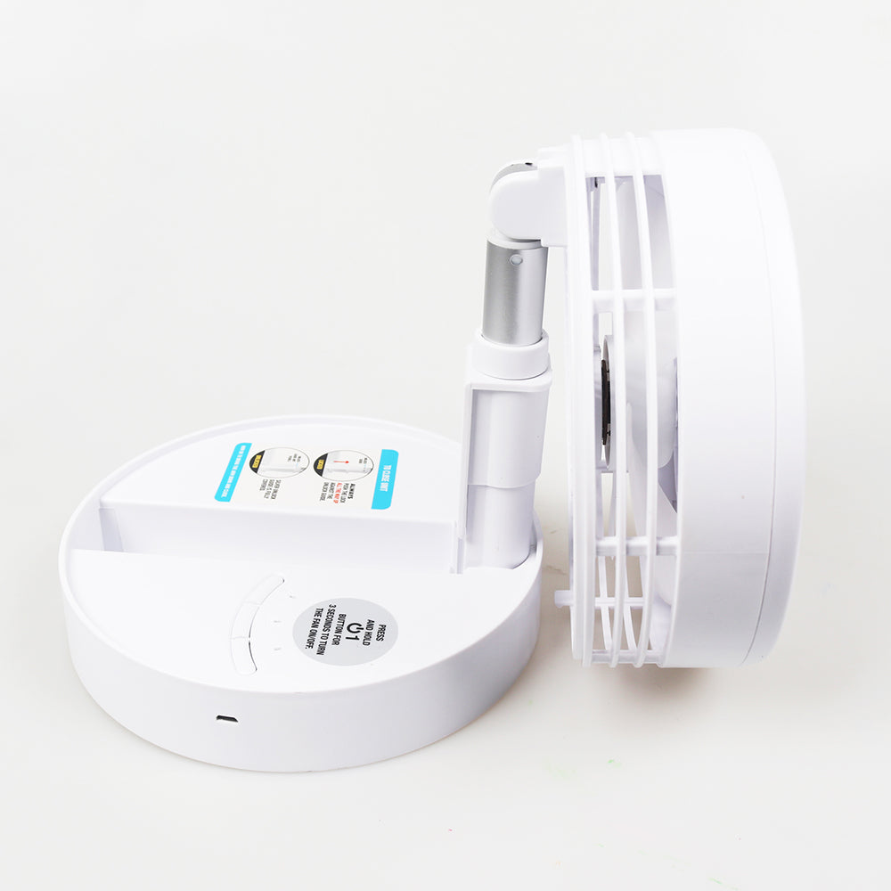 Ventilador ajustable 2 en 1 - Potente, plegable y portátil