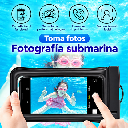 Funda Impermeable Universal para Celular - Sumergible y Sensible al Tacto