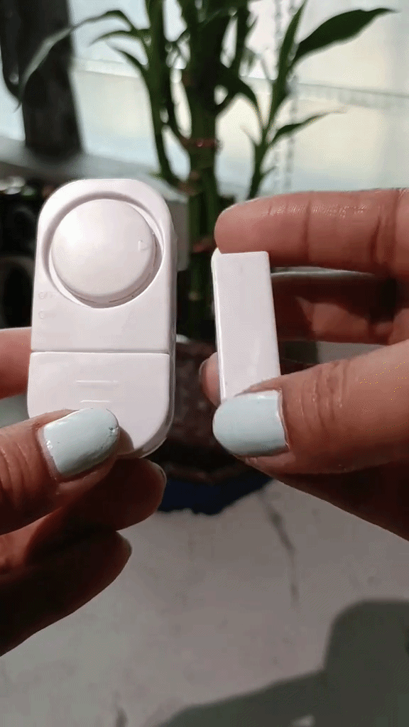 Sensor magnético con alarma antirrobo para puertas y ventanas