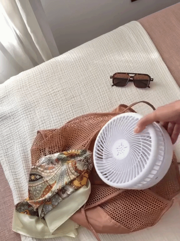 Ventilador ajustable 2 en 1 - Potente, plegable y portátil