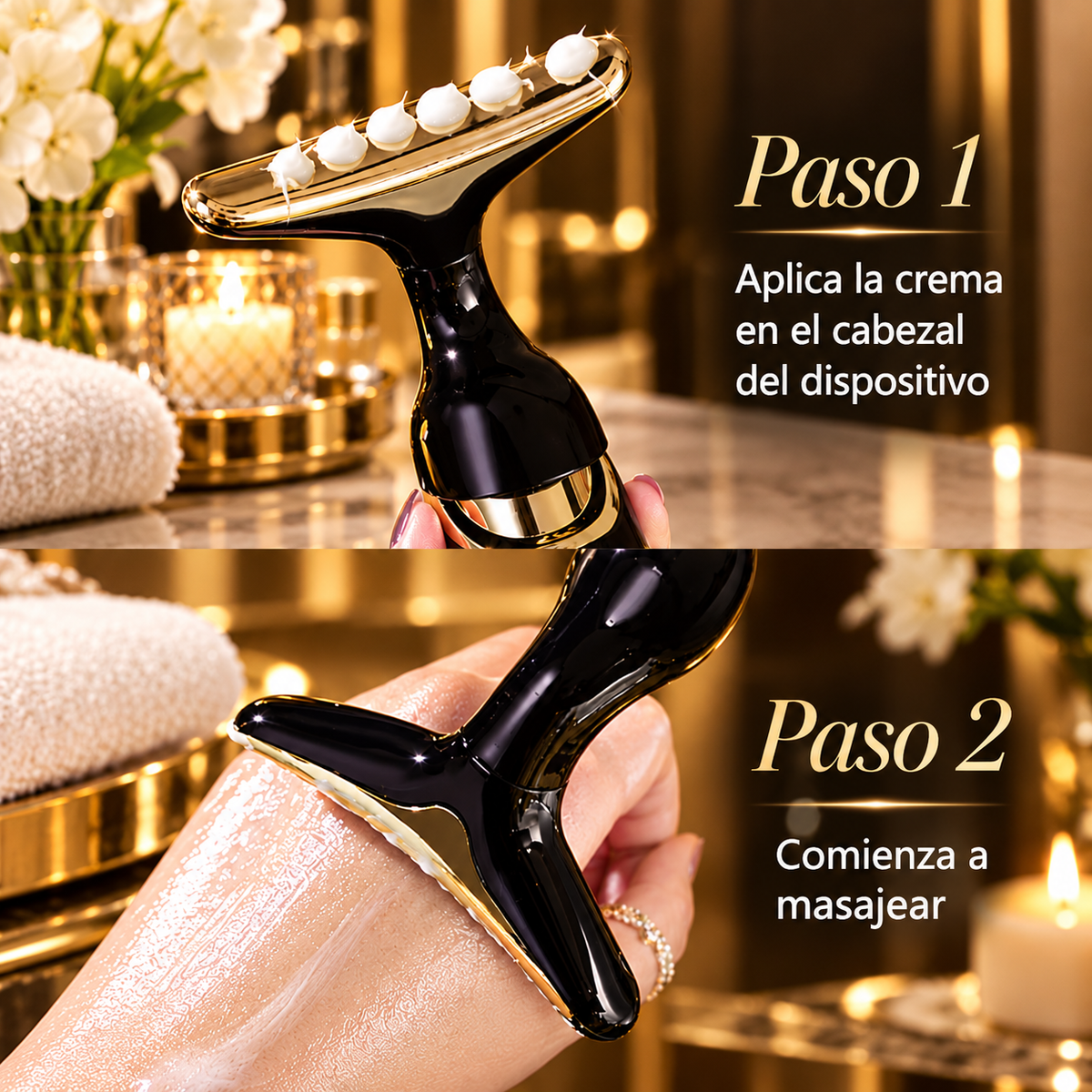 Masajeador facial 3 en 1 - Cuidado, Relajación y Reafirmación