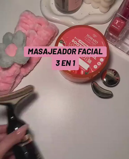 Masajeador facial 3 en 1 - Cuidado, Relajación y Reafirmación