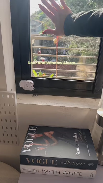 Sensor magnético con alarma antirrobo para puertas y ventanas